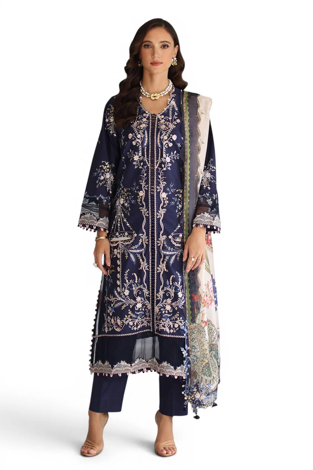 3 Piece Embroidered Lawn Suit - W-FB-RE-26-477270