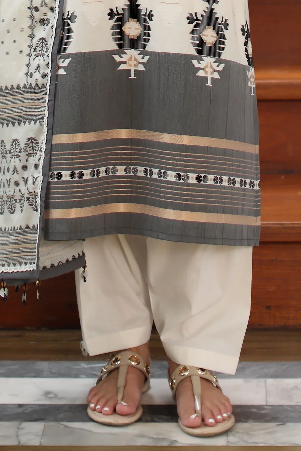 3 Piece Jacquard Suit - W-FB-RE-26-477259