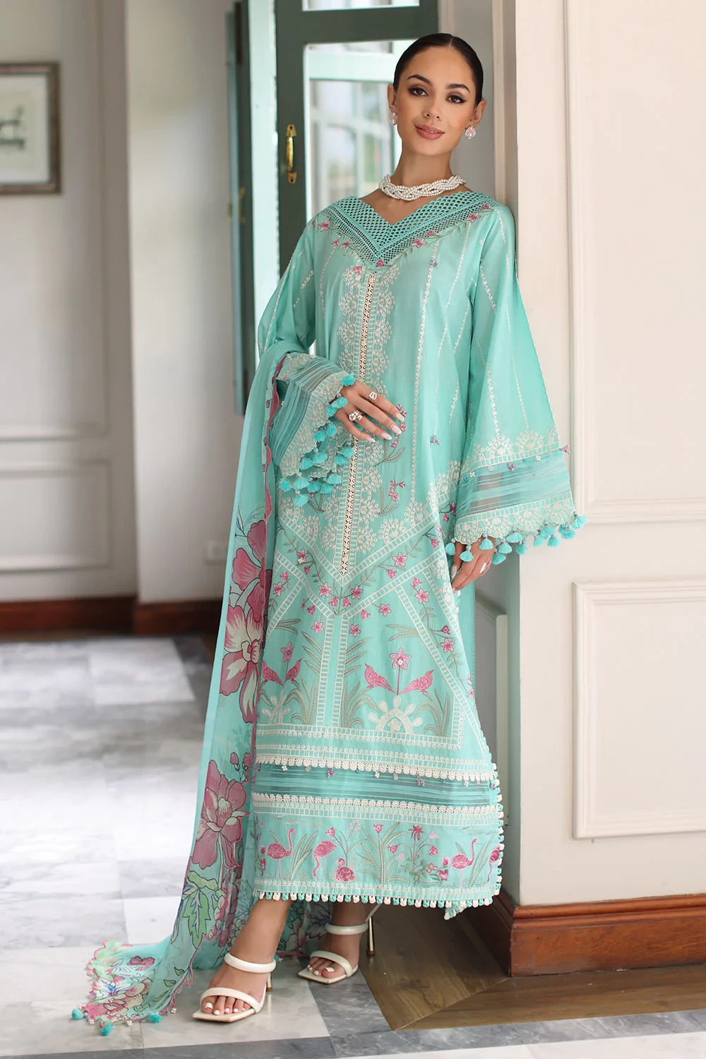 3 Piece Embroidered Lawn Suit - W-FB-RE-26-477239