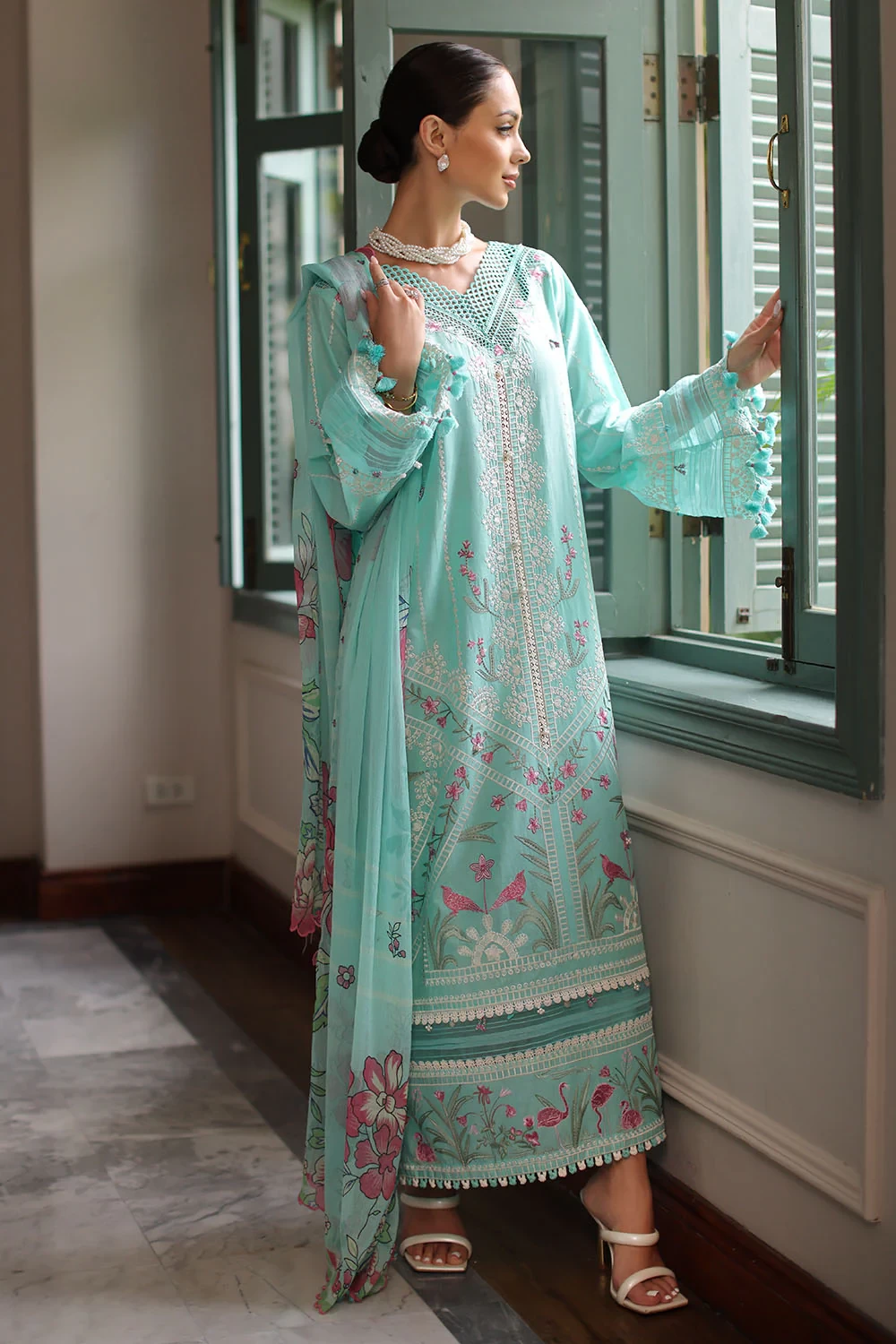 3 Piece Embroidered Lawn Suit - W-FB-RE-26-477239