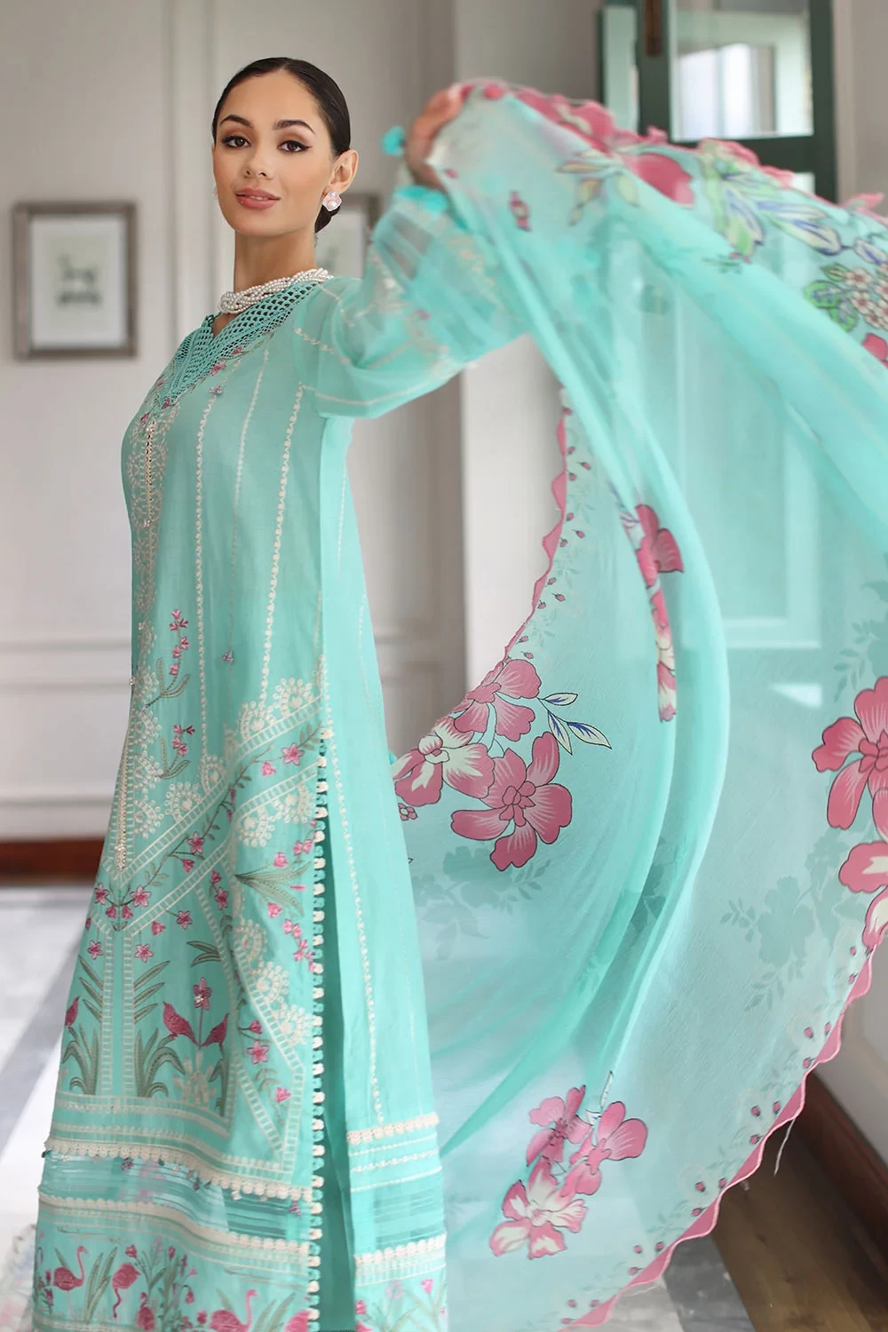 3 Piece Embroidered Lawn Suit - W-FB-RE-26-477239