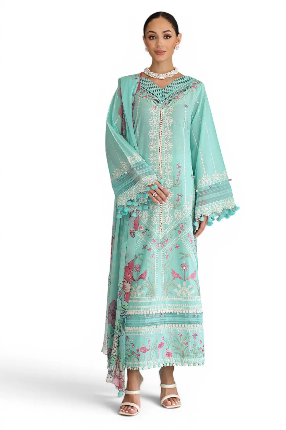 3 Piece Embroidered Lawn Suit - W-FB-RE-26-477239