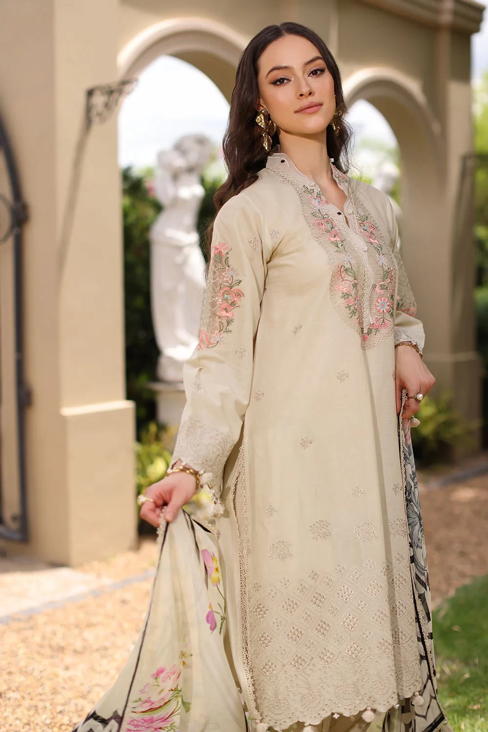 3 Piece Embroidered Lawn Suit - W-FB-RE-26-477240