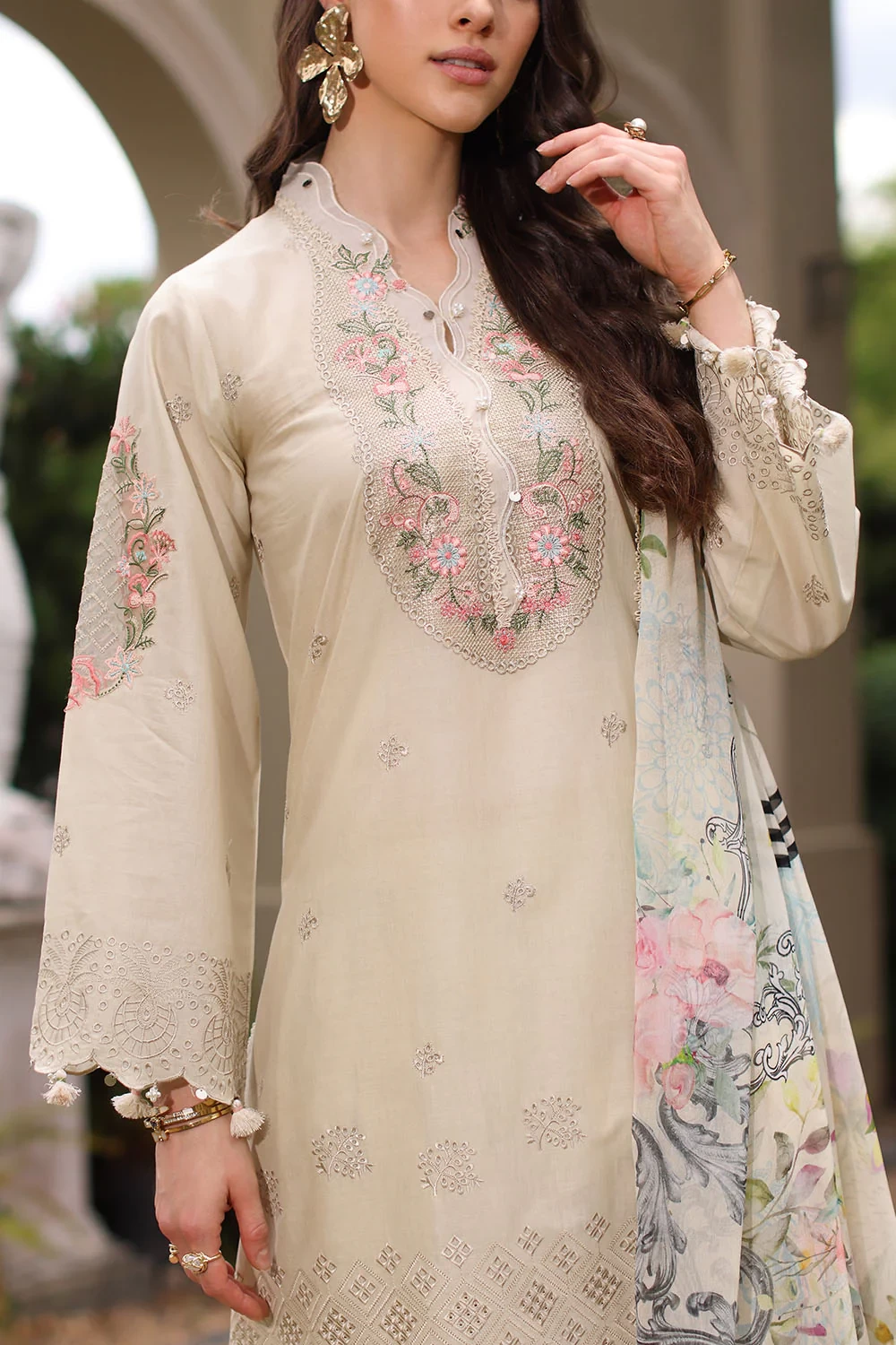 3 Piece Embroidered Lawn Suit - W-FB-RE-26-477240