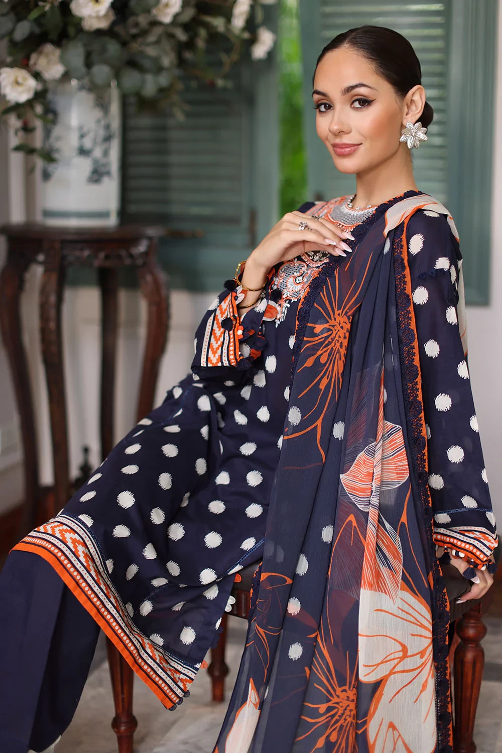 3 Piece Printed Lawn Suit - W-FB-RE-26-477232