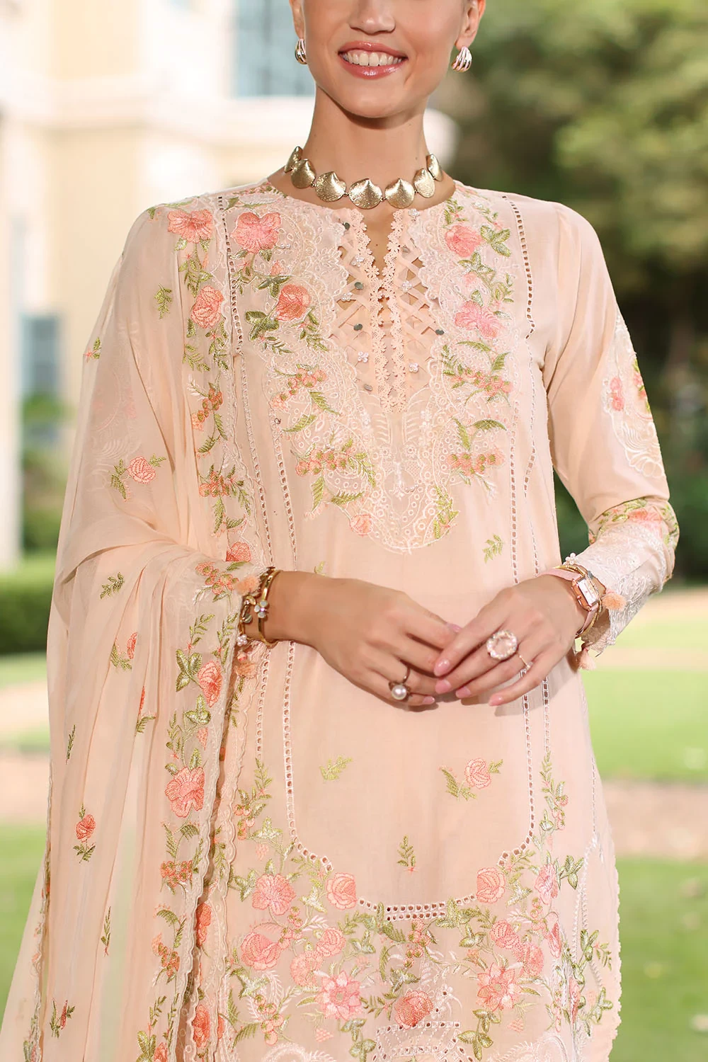 3 Piece Embroidered Lawn Suit - W-FB-RE-26-477261