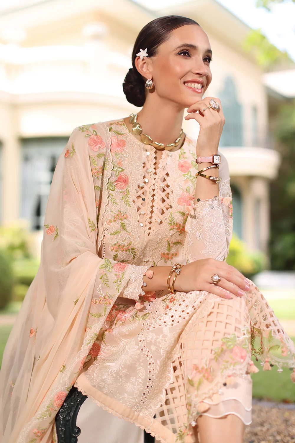 3 Piece Embroidered Lawn Suit - W-FB-RE-26-477261