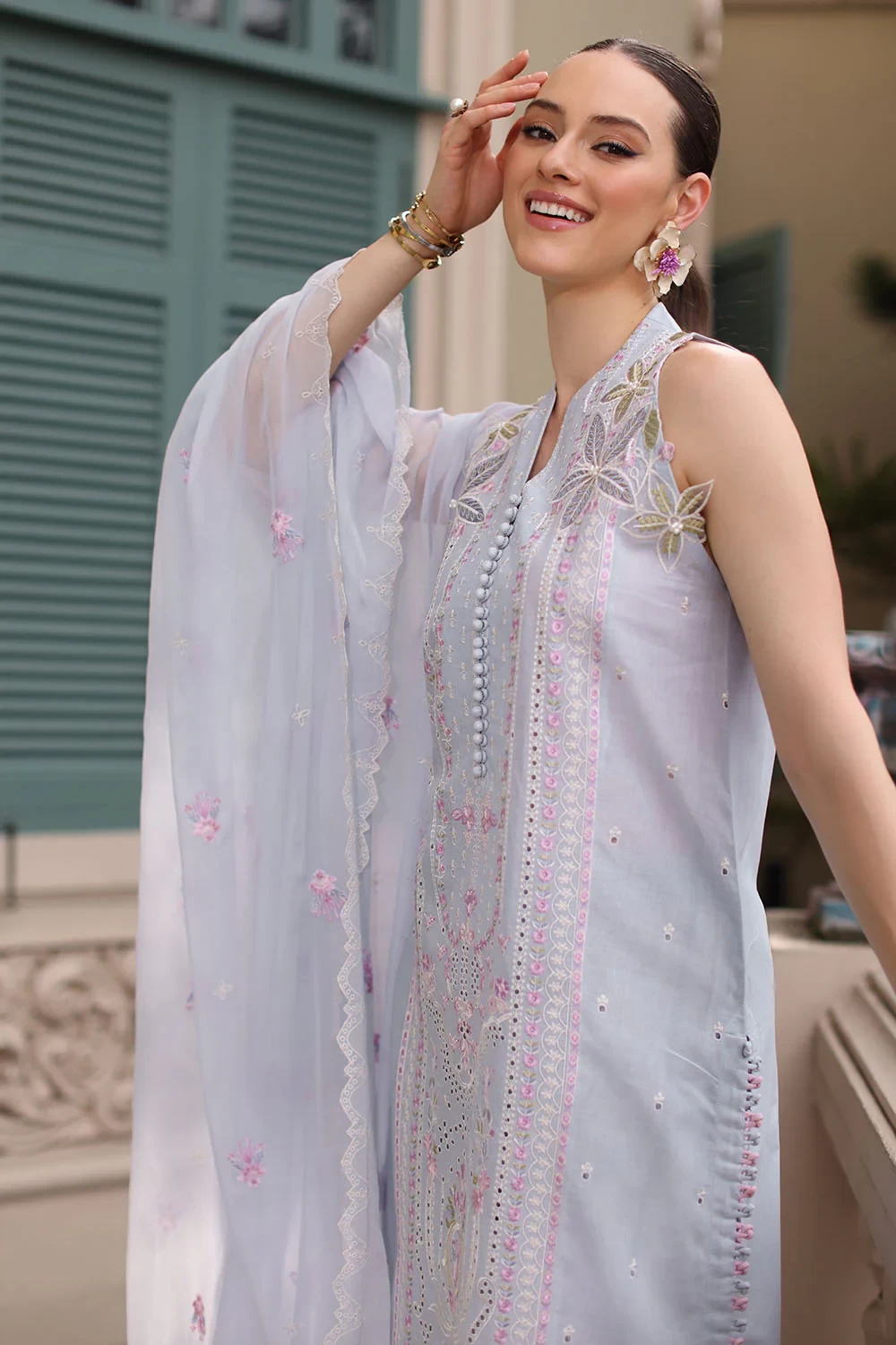 3 Piece Embroidered Lawn Suit - W-FB-RE-26-477263