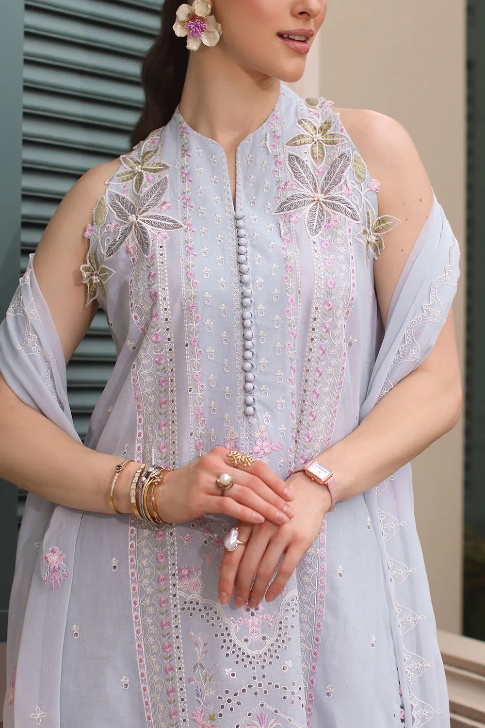 3 Piece Embroidered Lawn Suit - W-FB-RE-26-477263