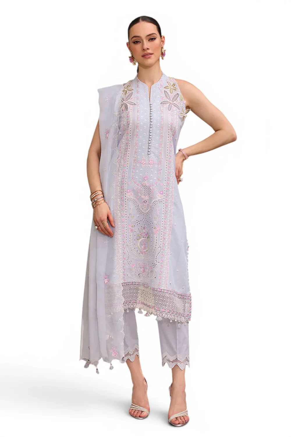 3 Piece Embroidered Lawn Suit - W-FB-RE-26-477263