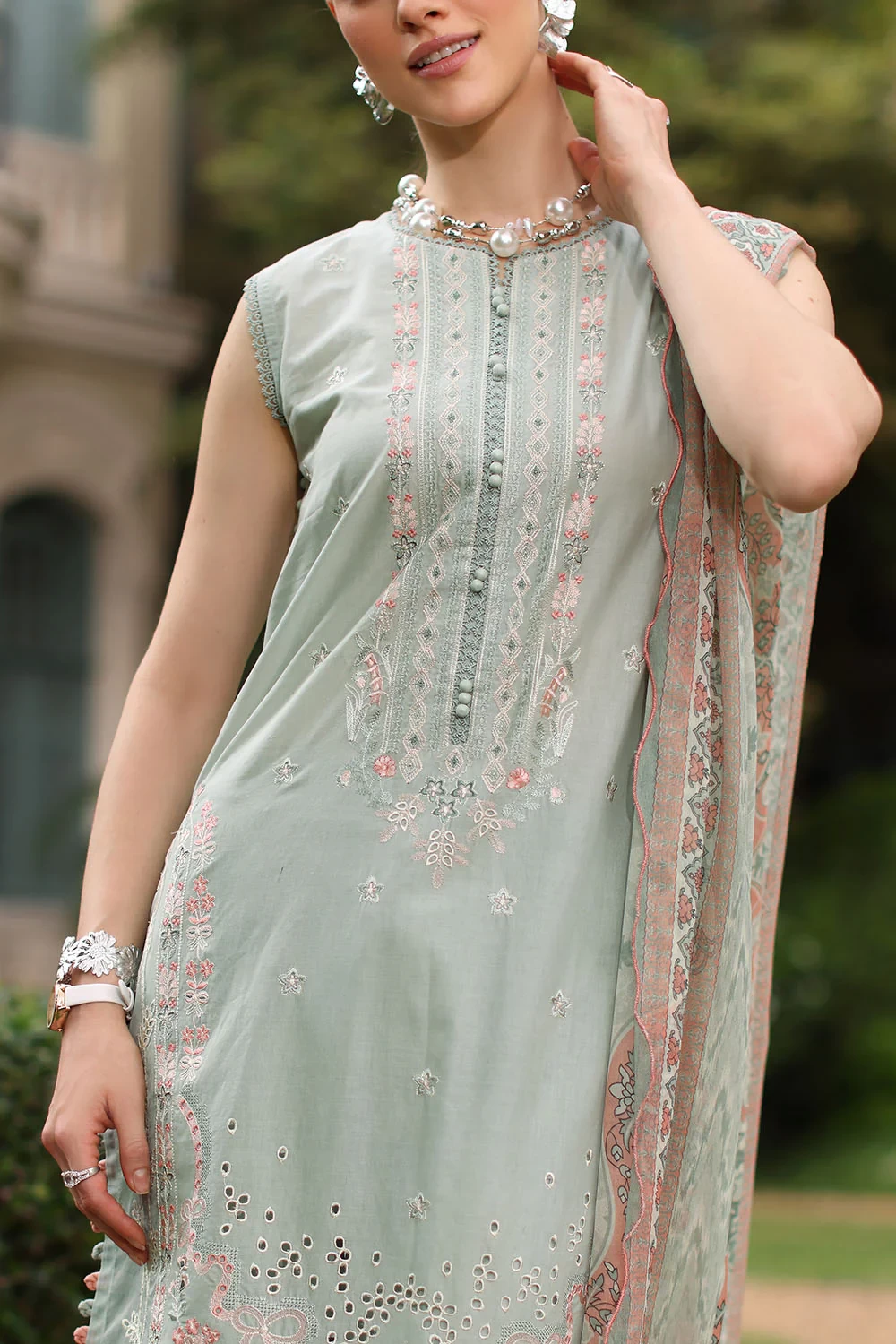 3 Piece Embroidered Lawn Suit - W-FB-RE-26-477265
