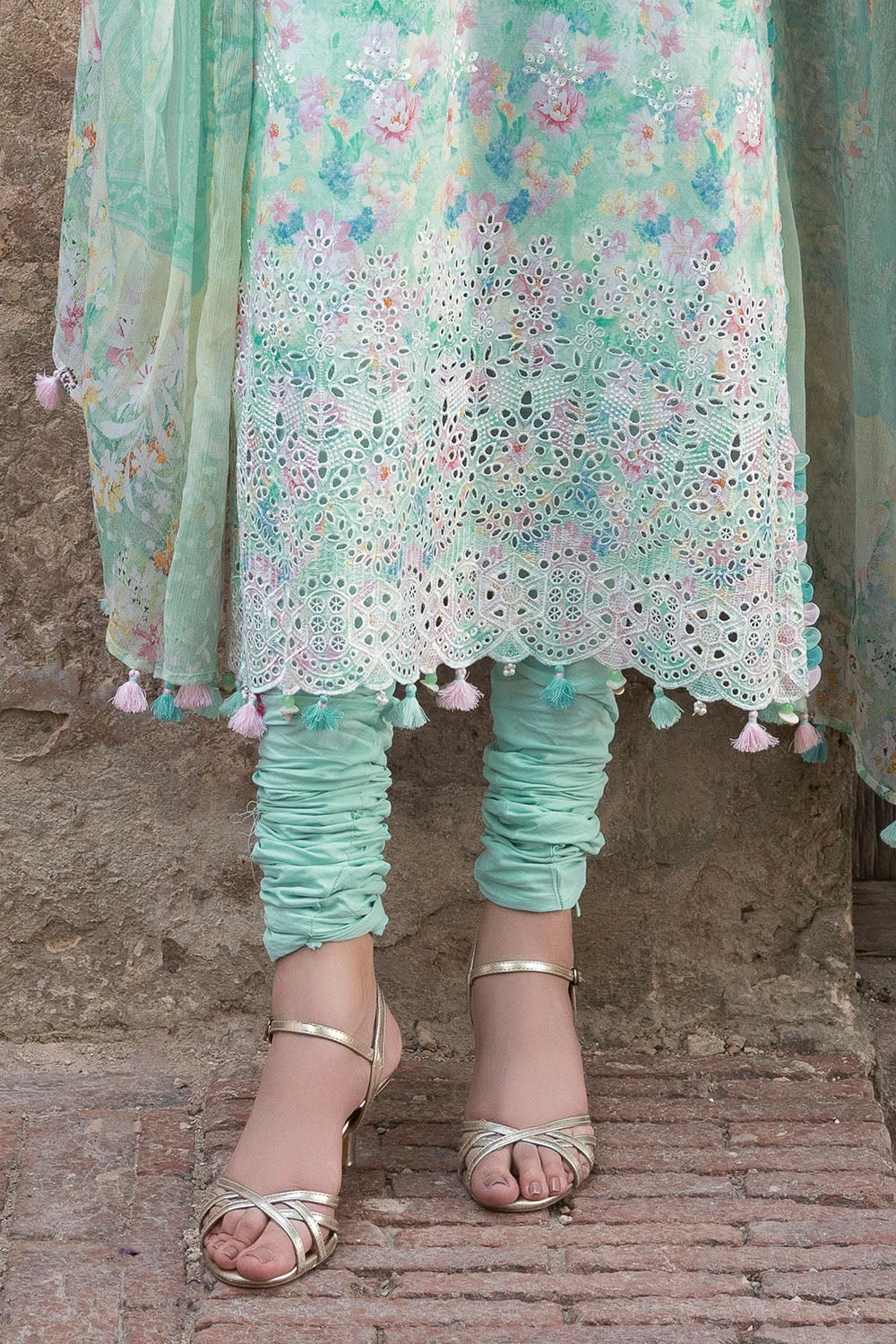 3 Piece Embroidered Printed Lawn Suit with Printed Chiffon Dupatta - BM-62064
