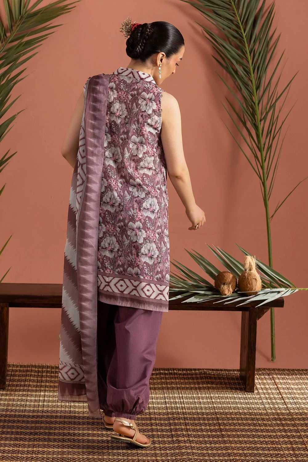 3 Piece Printed Lawn Suit with Dupatta - CL-62450