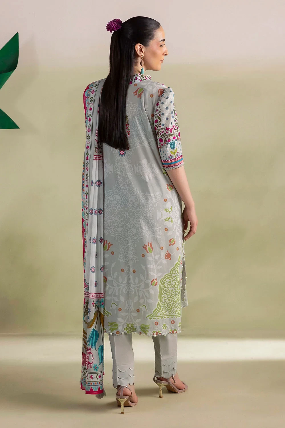 3 Piece Printed Lawn Suit with Dupatt - CL-62451