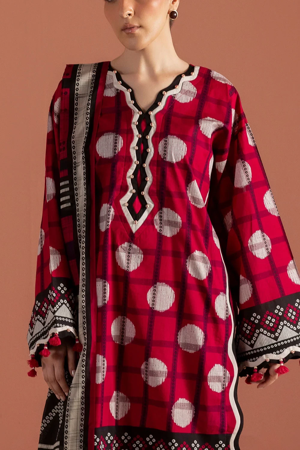 3 Piece Printed Lawn Suit with Dupatta - CL-62377