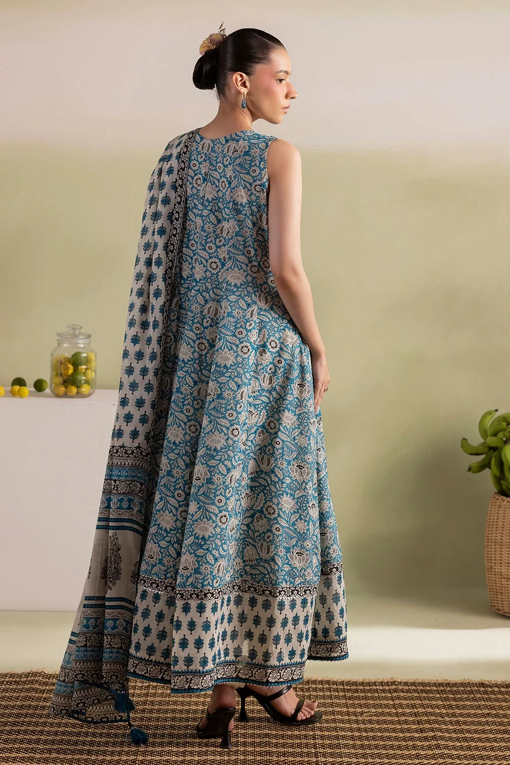3 Piece Printed Lawn Suit with Dupatta - CL-62448