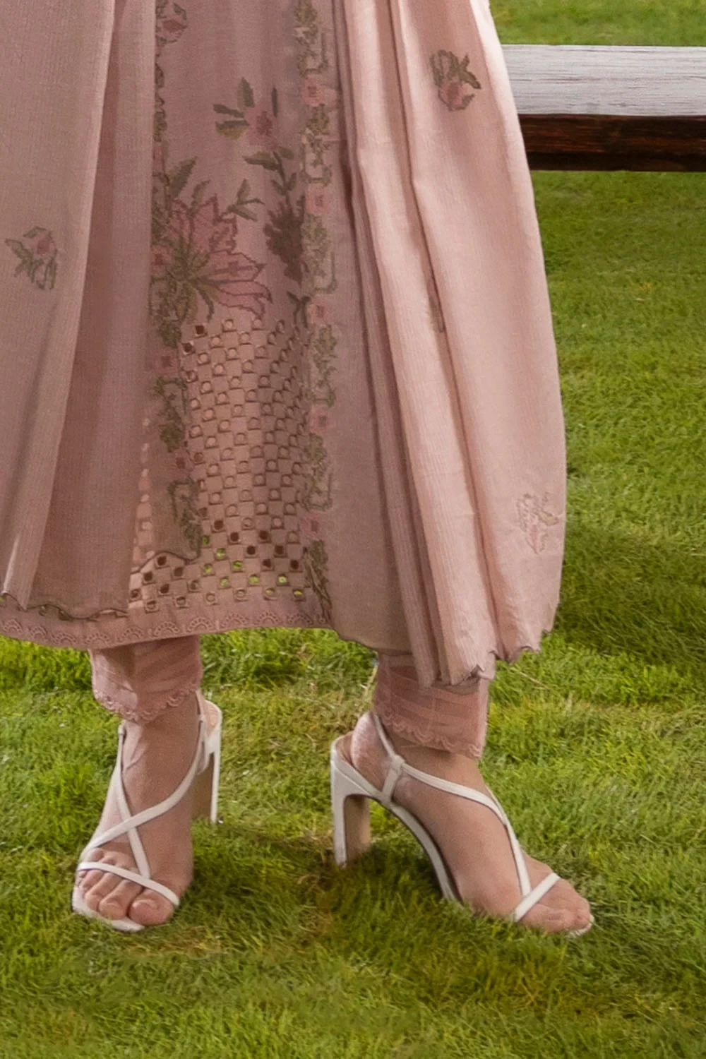 3 Piece Embroidered Lawn Suit with Embroidered Denting Dupatta - DN-62047