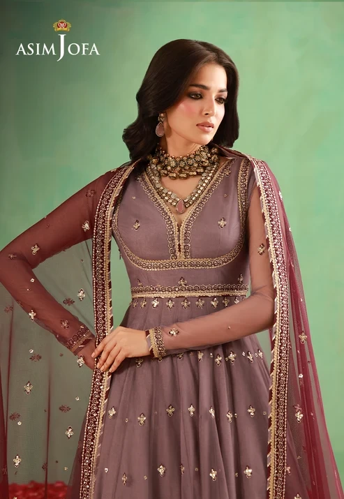 AJULFH-02 Embroidered Net 2 Pcs
