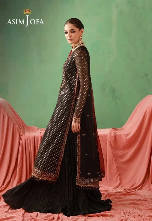 AJULFH-01 Embroidered Chiffon