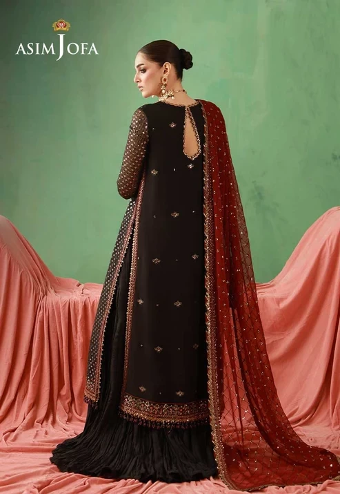 AJULFH-01 Embroidered Chiffon