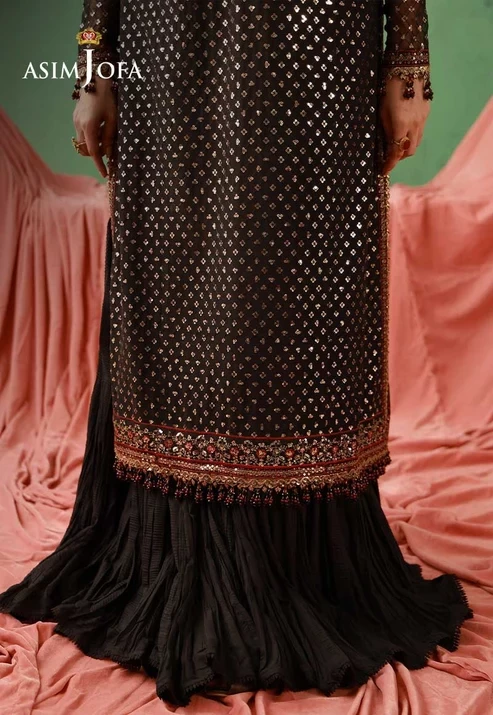 AJULFH-01 Embroidered Chiffon
