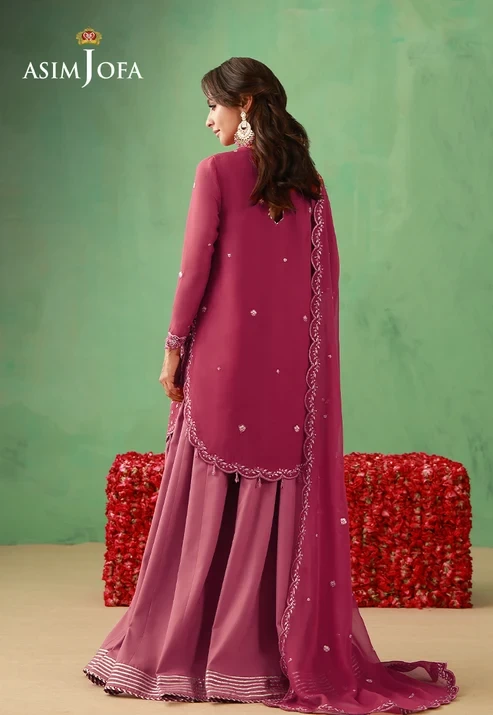 AJULFH-07 Embroidered Chiffon 3 Pcs