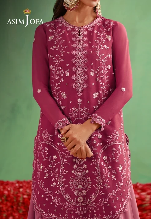 AJULFH-07 Embroidered Chiffon 3 Pcs