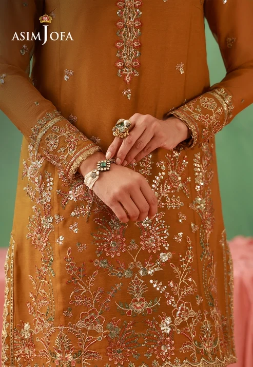 AJULFH-10 Embroidered Chiffon 3 Pcs