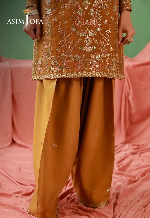 AJULFH-10 Embroidered Chiffon 3 Pcs