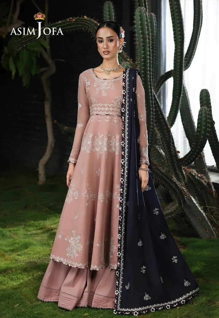 AJULC-02 Embroidered Paper Cotton 3 Pcs