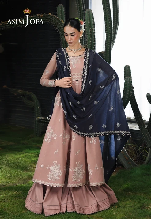 AJULC-02 Embroidered Paper Cotton 3 Pcs