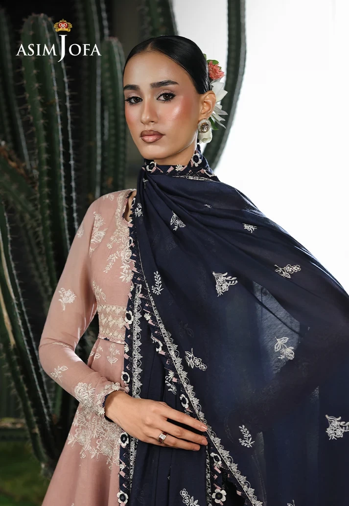AJULC-02 Embroidered Paper Cotton 3 Pcs