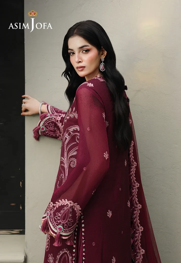 AJULC-10 Embroidered Paper Cotton 3 Pcs