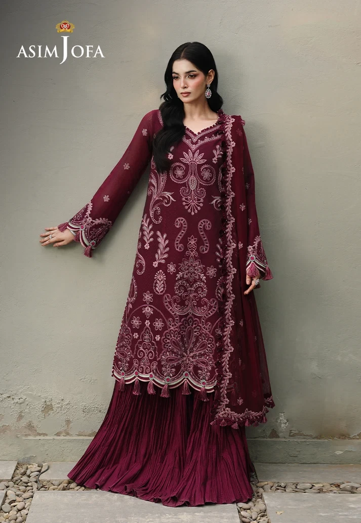 AJULC-10 Embroidered Paper Cotton 3 Pcs