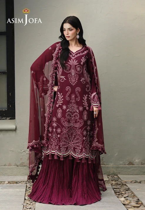 AJULC-10 Embroidered Paper Cotton 3 Pcs