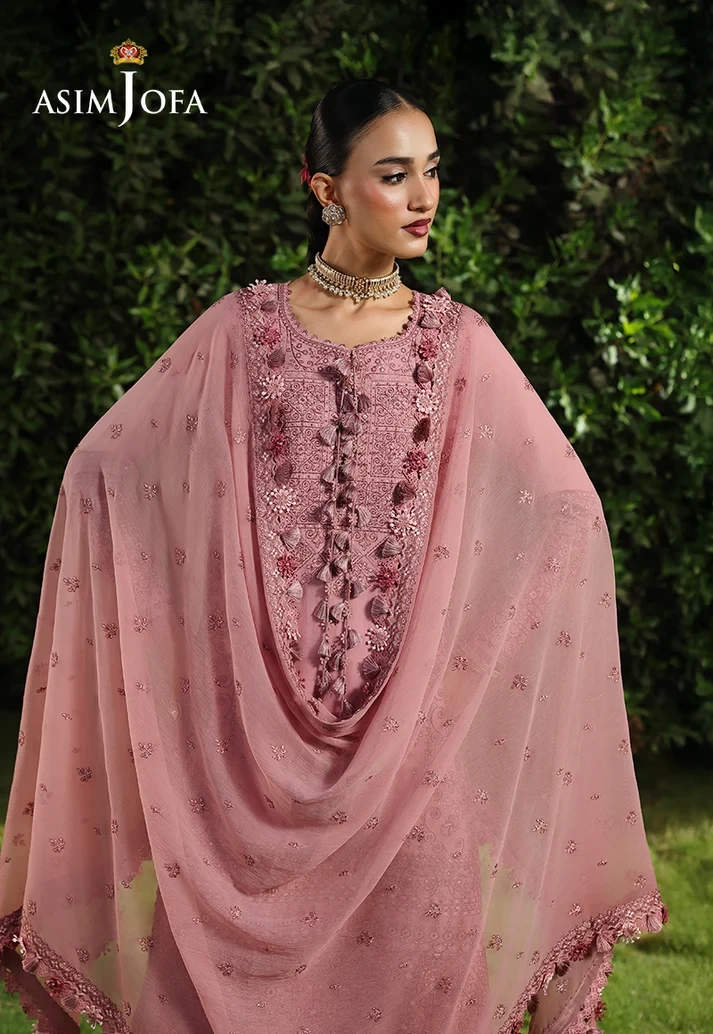 AJULC-03 Embroidered Paper Cotton 3 Pcs