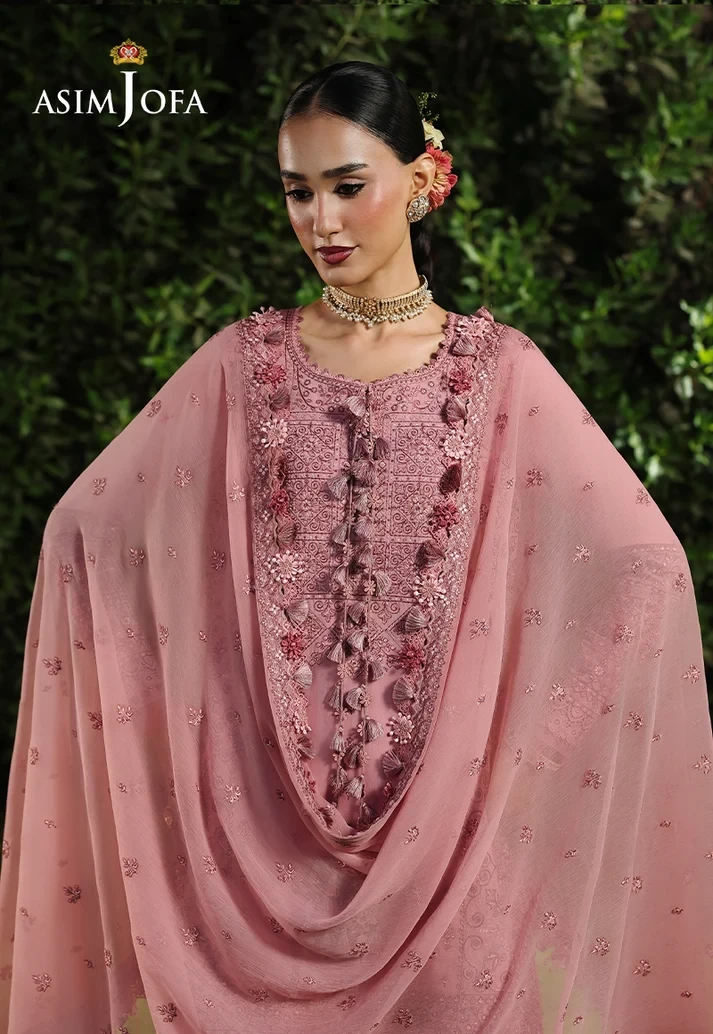 AJULC-03 Embroidered Paper Cotton 3 Pcs