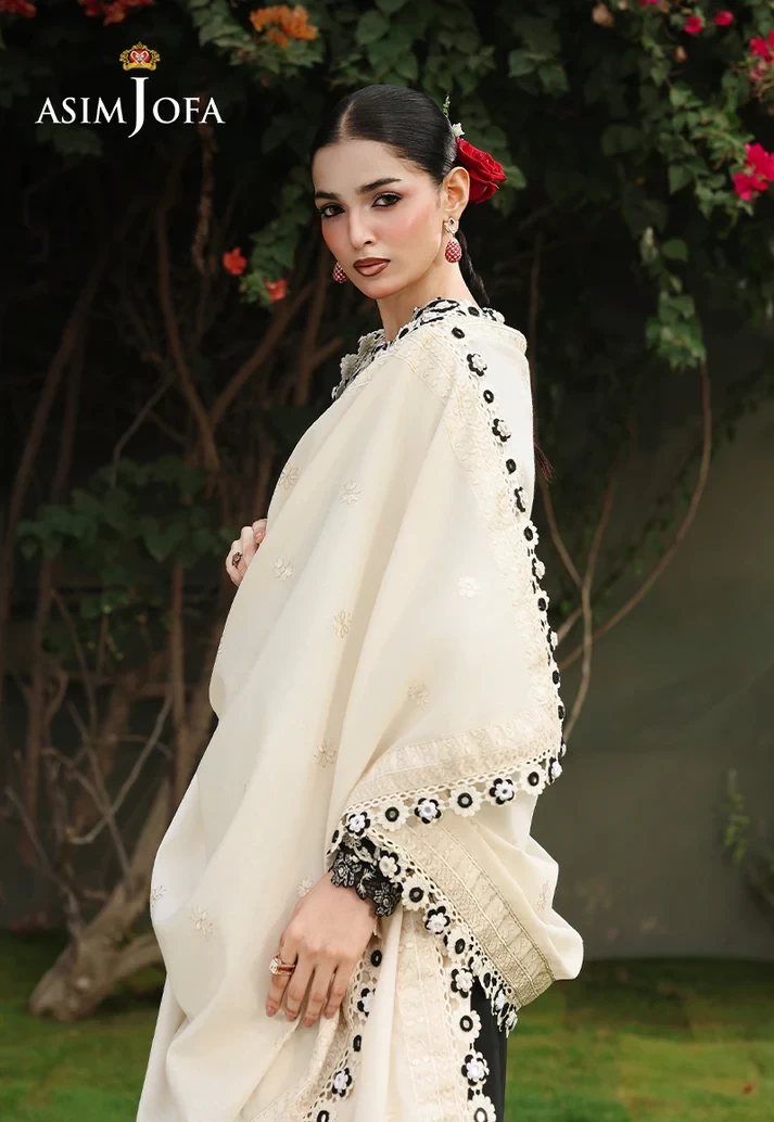 AJULC-01 Embroidered Paper Cotton 3 Pcs