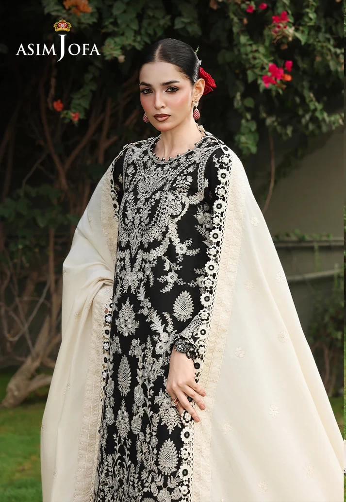 AJULC-01 Embroidered Paper Cotton 3 Pcs