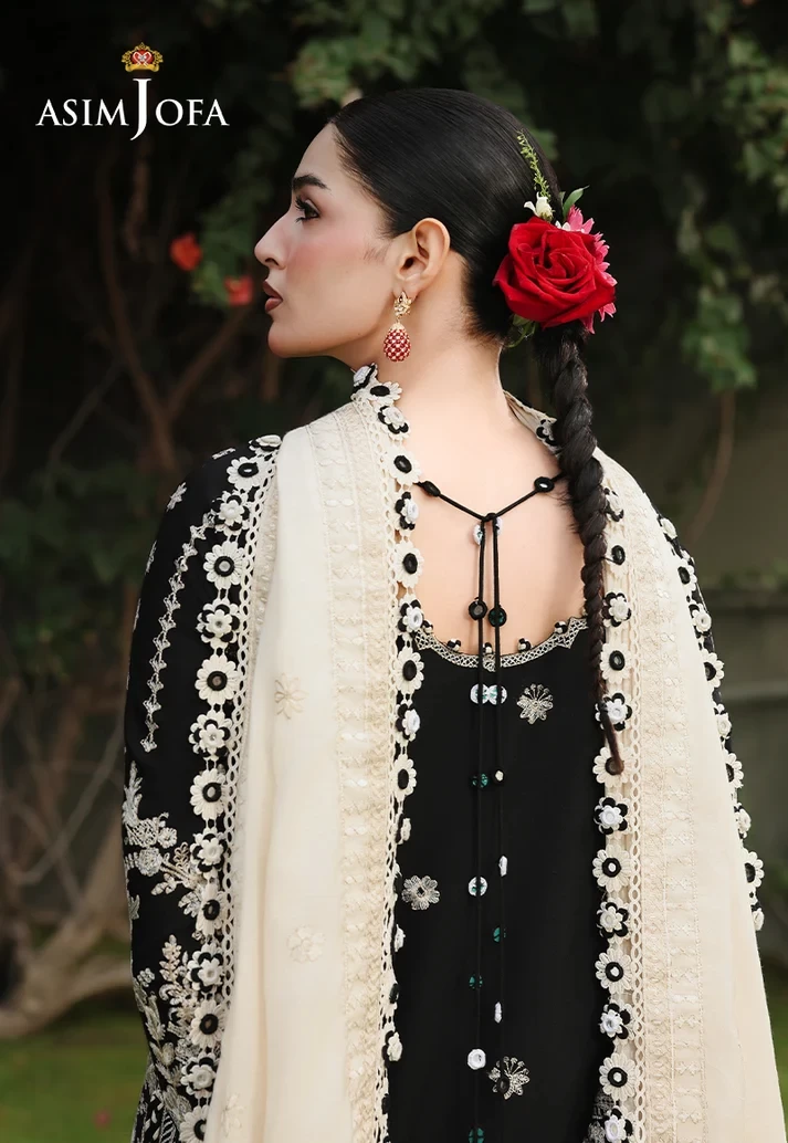 AJULC-01 Embroidered Paper Cotton 3 Pcs
