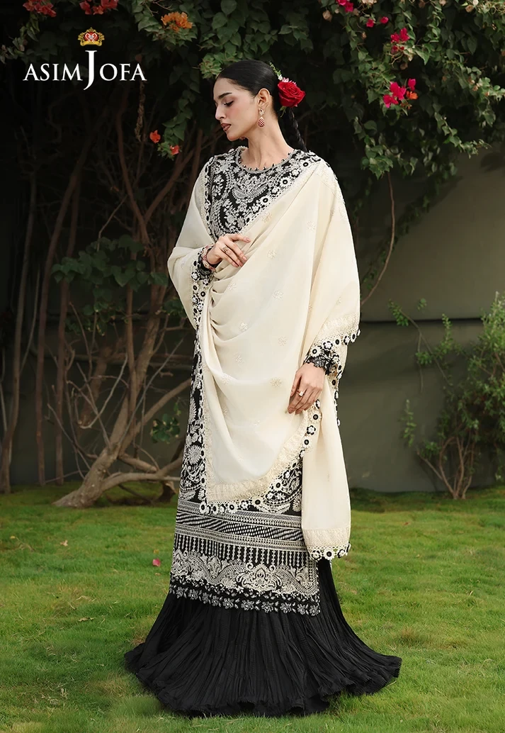 AJULC-01 Embroidered Paper Cotton 3 Pcs