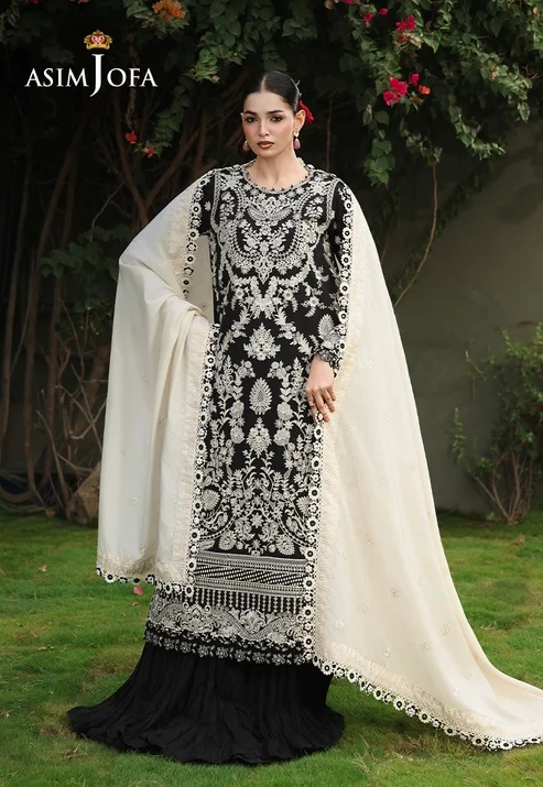 AJULC-01 Embroidered Paper Cotton 3 Pcs
