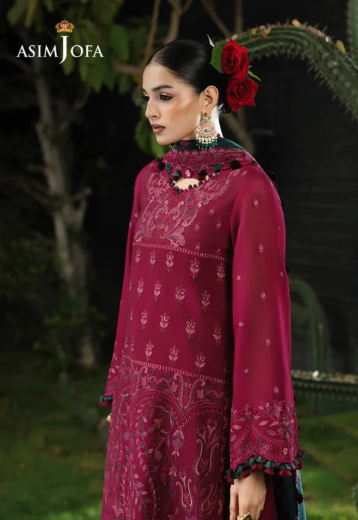 AJULC-04 Embroidered Paper Cotton 3 Pcs