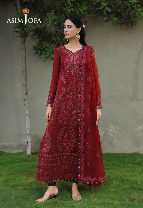 AJULC-05 Embroidered Paper Cotton 3 Pcs