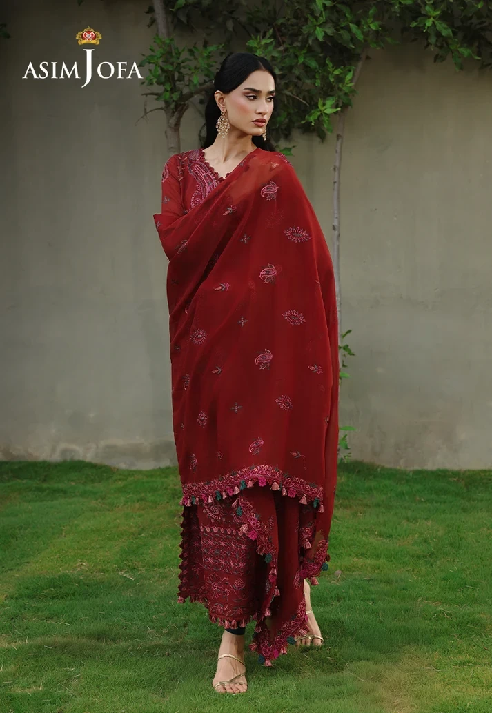 AJULC-05 Embroidered Paper Cotton 3 Pcs