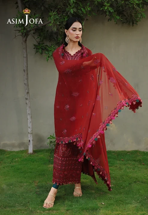 AJULC-05 Embroidered Paper Cotton 3 Pcs