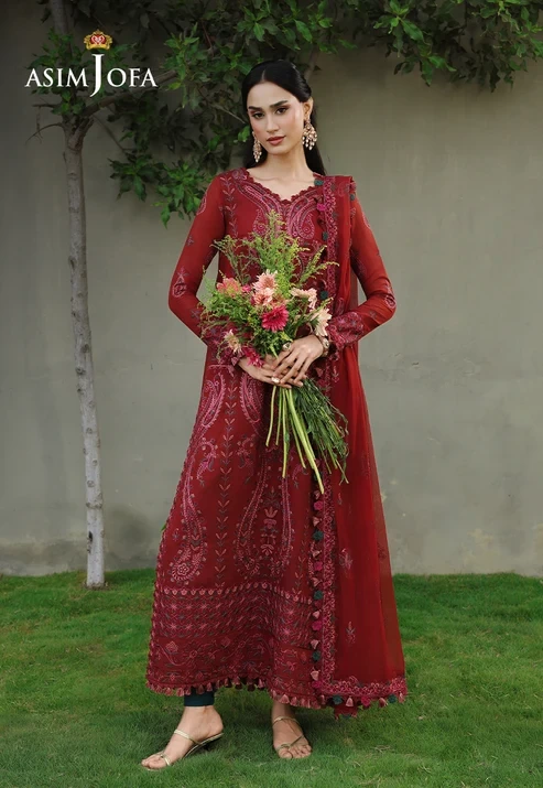AJULC-05 Embroidered Paper Cotton 3 Pcs