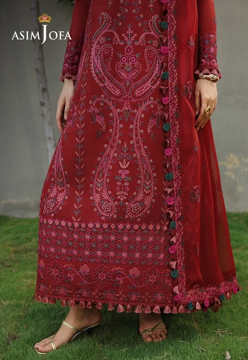 AJULC-05 Embroidered Paper Cotton 3 Pcs