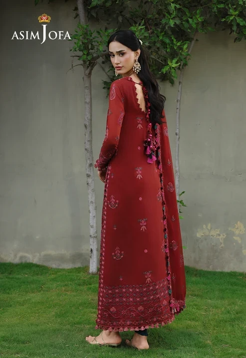 AJULC-05 Embroidered Paper Cotton 3 Pcs