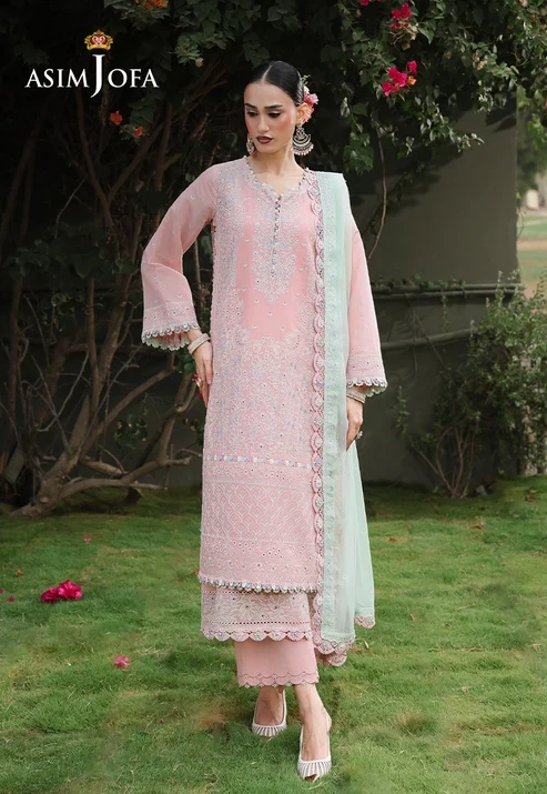 AJULC-06 Embroidered Paper Cotton 3 Pcs